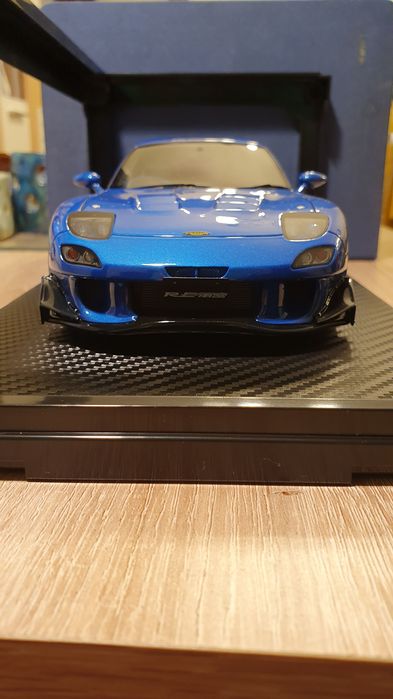 Ignition model 1/18 Mazda RX-7 (FD3S) Re Amemiya Blue IG1046