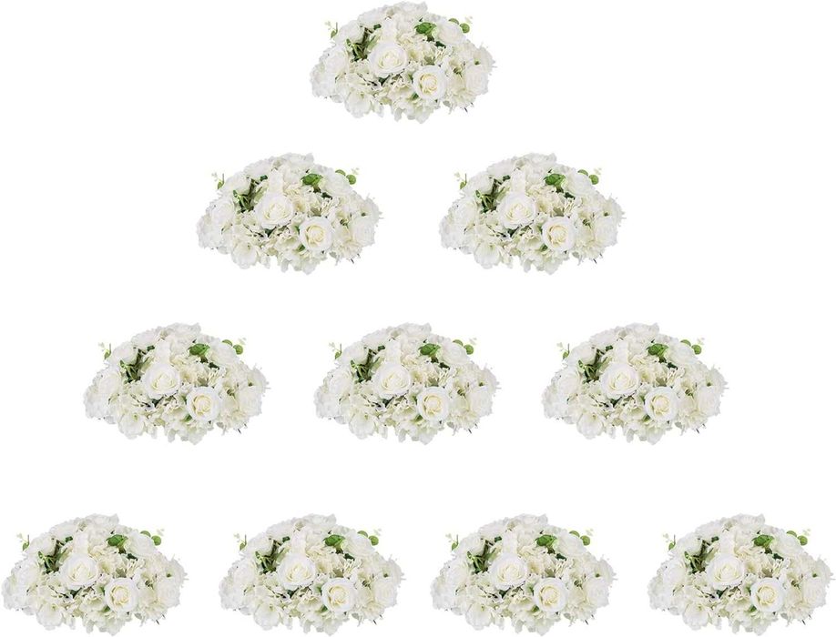 Nowy bukiet kwiatowy / kompozycje / bombki/ kule / stroik 10szt !3626!