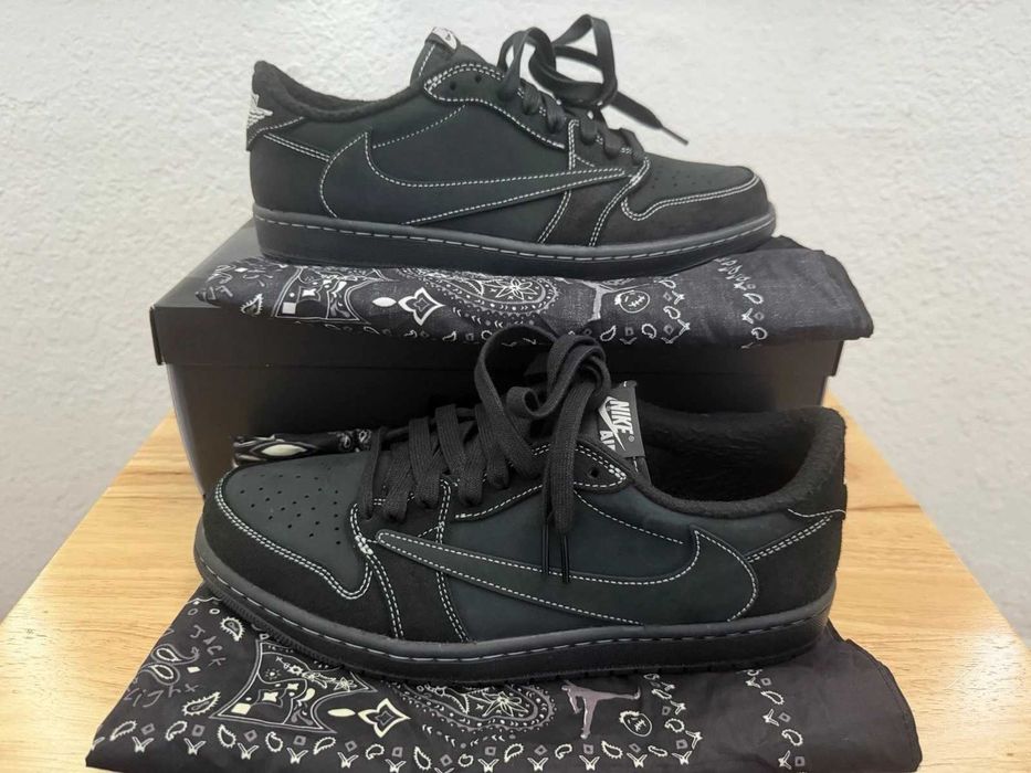 Jordan 1 Retro Low OG SP Travis Scott Black Phantom R.37.5