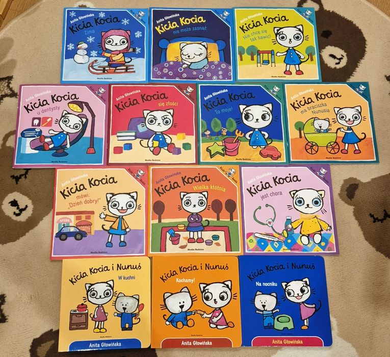 Zestaw 14 książek Kicia Kocia