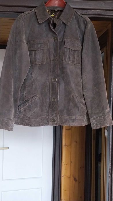sportowa kurtka skórzana leather bomberka damska 42/44