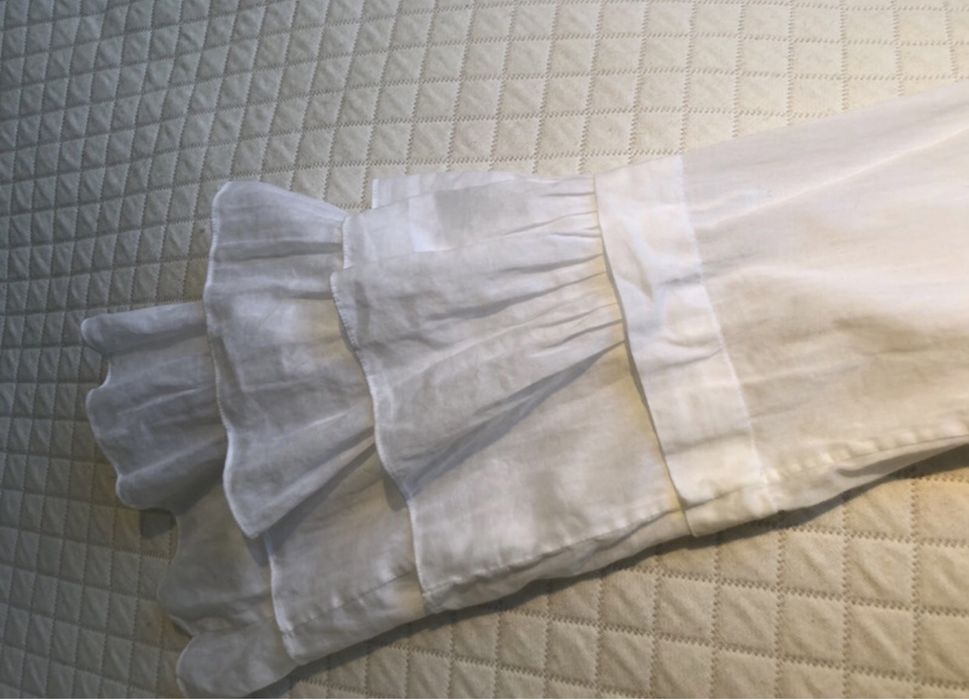 Camisa algodao chiffon ROBERTO CAVALLI semi transparente