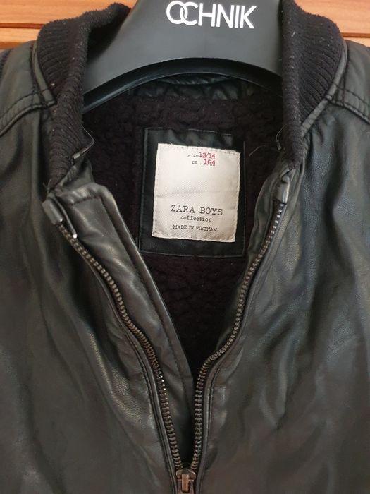 Kurtka skórzana ocieplana Zara Boys 13/14 lat