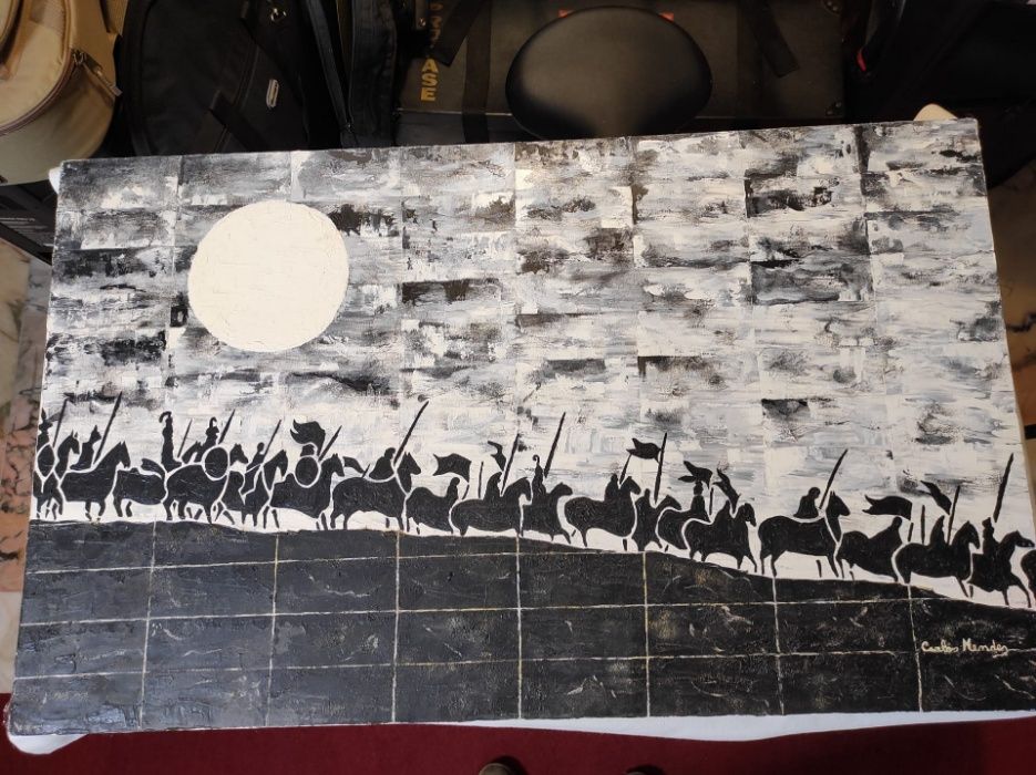 Painting - The Crusades by Carlos Mendes