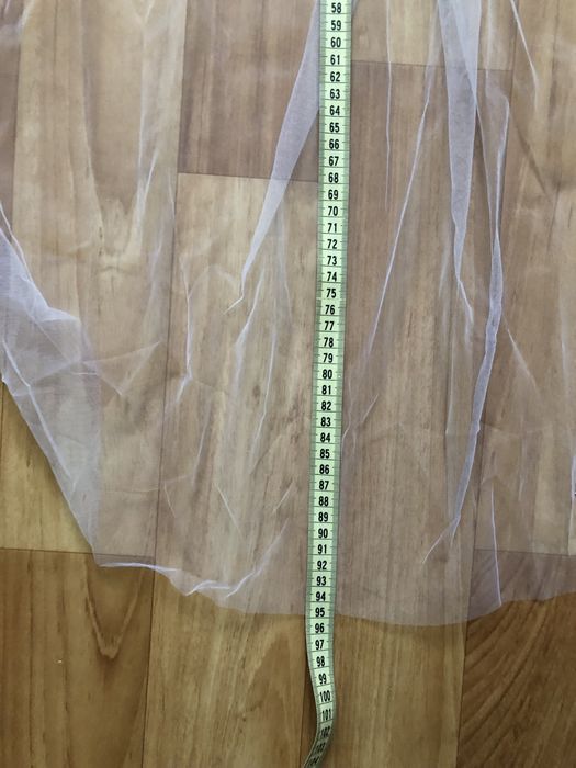 Нова біла фата 95 см