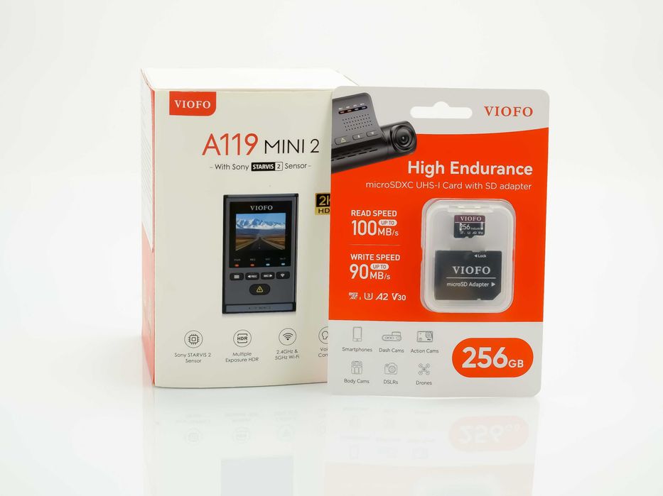 Kamera samochodowa rejestrator VIOFO A119 MINI 2 GPS + karta 256GB