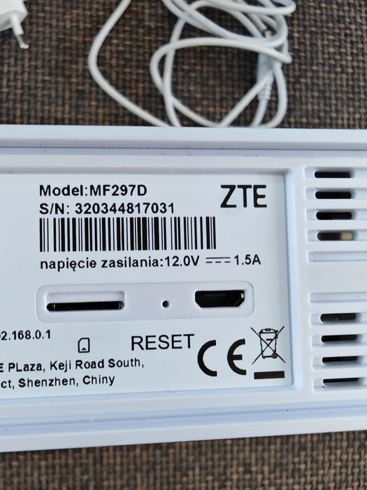 Router ZTE MF297D 600 Mbps modem 4G LTE na kartę SIM wifi następca mf286d