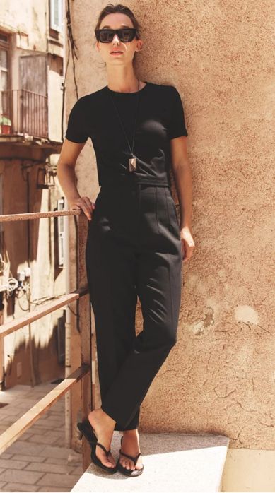 Штани з високою посадкою Zara