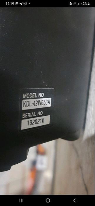 Телевизор 42" Sony KDL-42W653A Smart TV (Экран ЦЕЛЫЙ, не включается) + родной БП и пульт