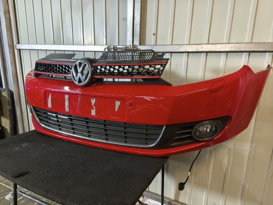 VW GOLF VI Zderzak Przedni Grill Spryskiwacze PDC F-vat