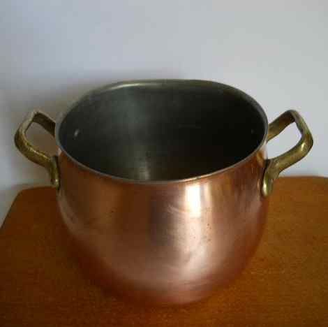 Винтажный Португальский медный казан фирмы "TAGUS"