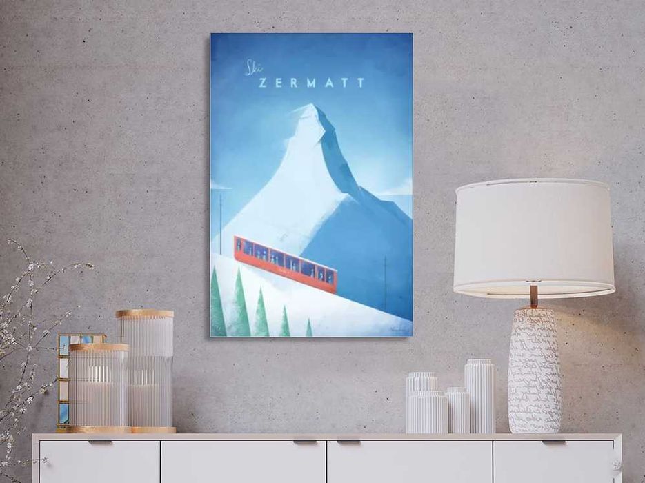 Zermatt by Henry Rivers - Cartaz em tela de tecido