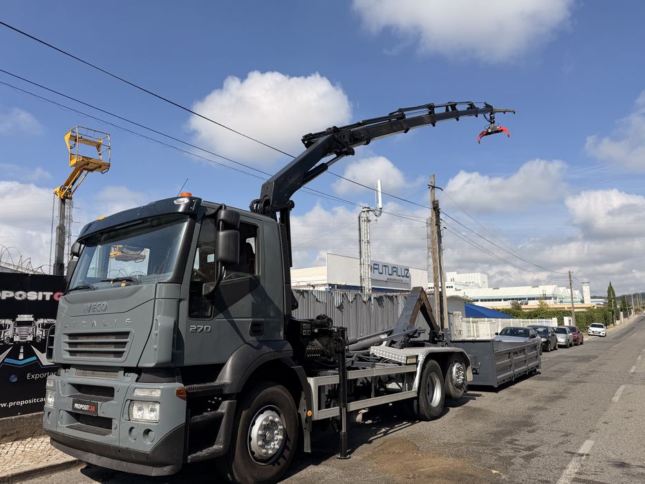 IVECO STRALIS GRUA PK16500 AMPLIRROLL APENAS 239.000km ##OPORTUNIDADE#