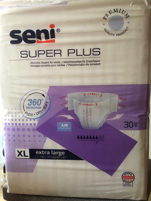 Pieluchomajtki seni XL 30 sztuk