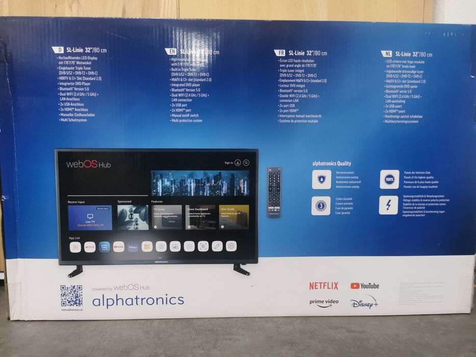 Smart tv 12V-24V alphatronics 32 Call DVD