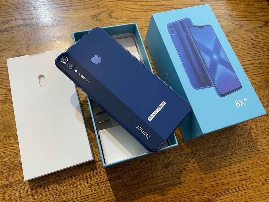‼️Новий оригінал смартфон Honor 8x 6/128gb ( dark blue ) GLOBAL VERSION  ‼️