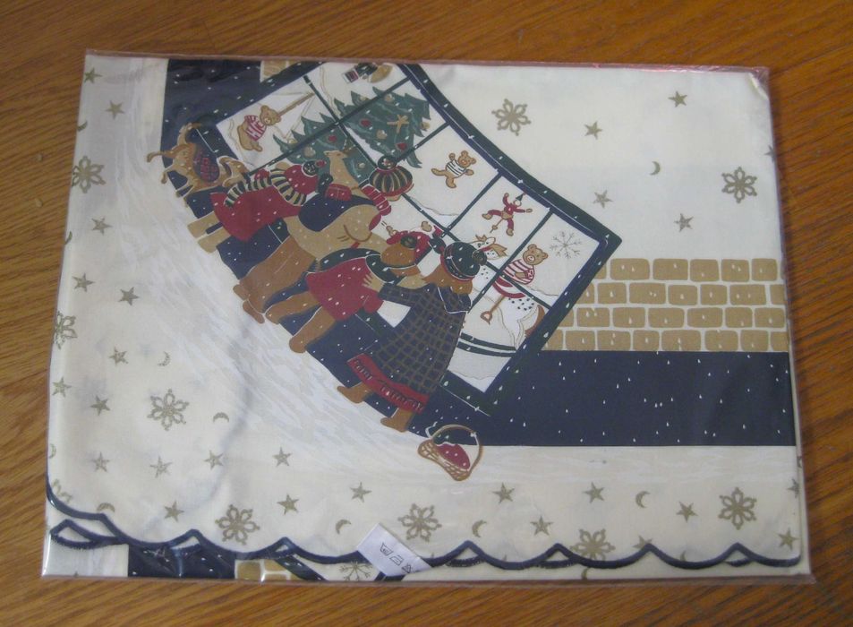 Toalha de Natal Quadrada 80cm NOVA