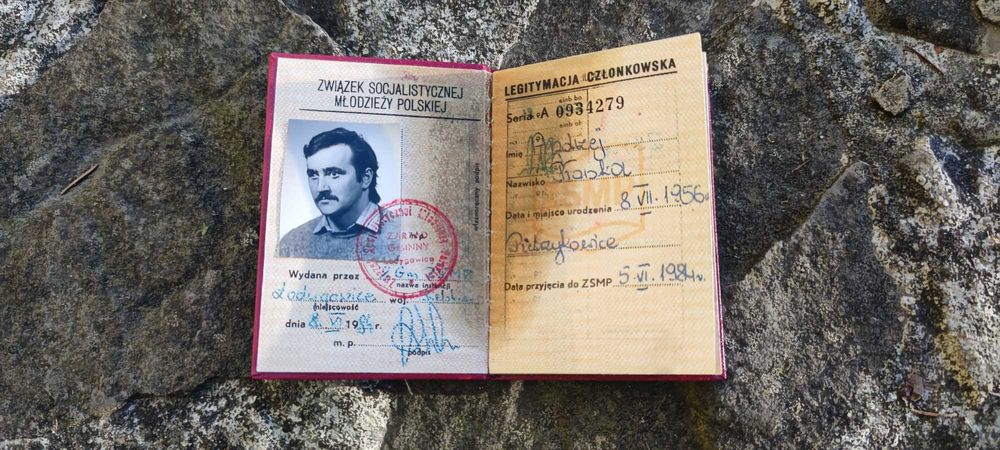 Legitymacja członka ZSMP - rzadkość