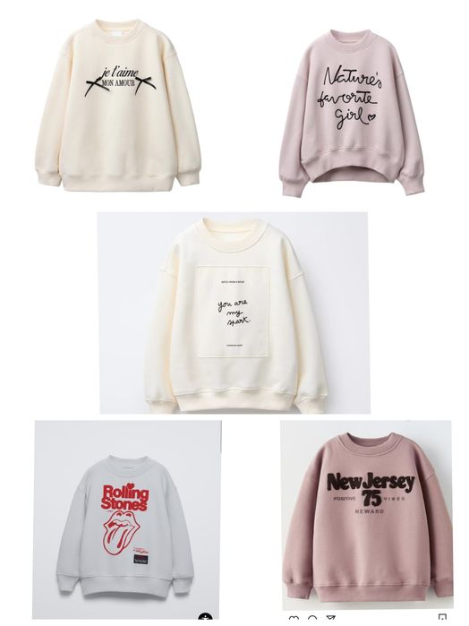 Продам світшоти толстовки  Zara 9-10 років нові і  в ідеальному стані