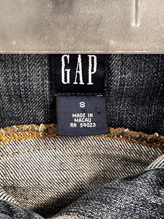 Kurtka damska jeansowa bez kołnierza GAP