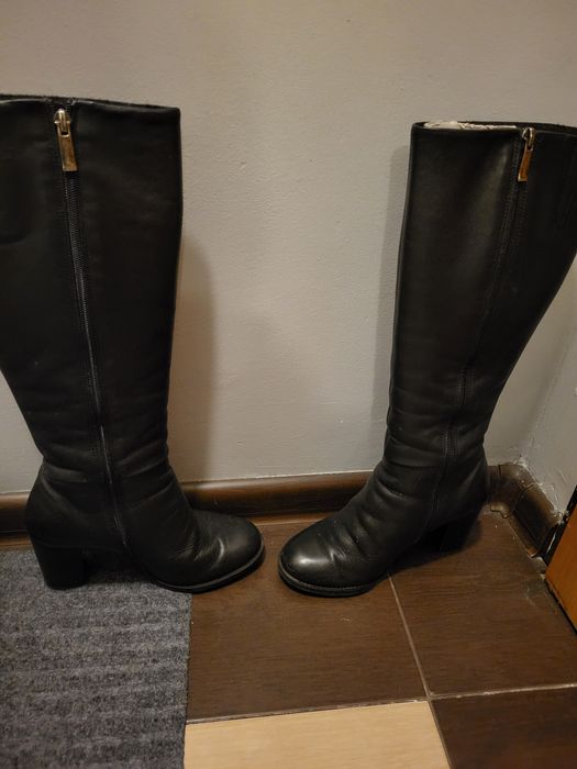 Kozaki skorzane damskie