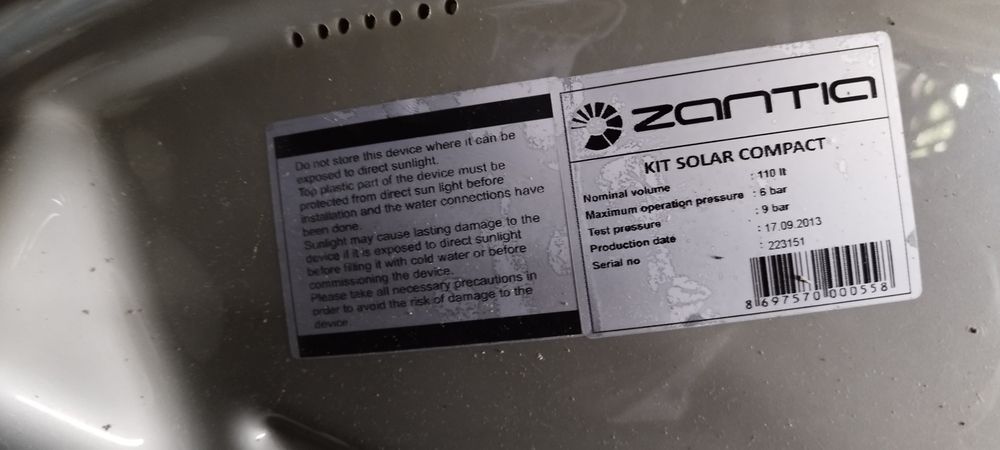 Sistema solar aquecimento de águas