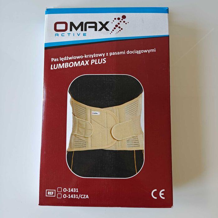 Pas lędźwiowo-krzyżowy Lumbomax Plus O-1431 OMAX REHA FUND Rozmiar L BEŻOWY nowy