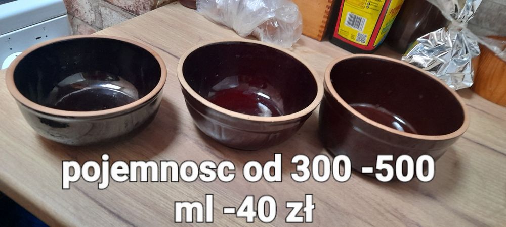 Garnki miski kamienne