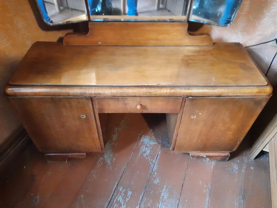 Toaletka prl lustro PRL stolik z prl-u Toaletka z lustrem Vintage!!!