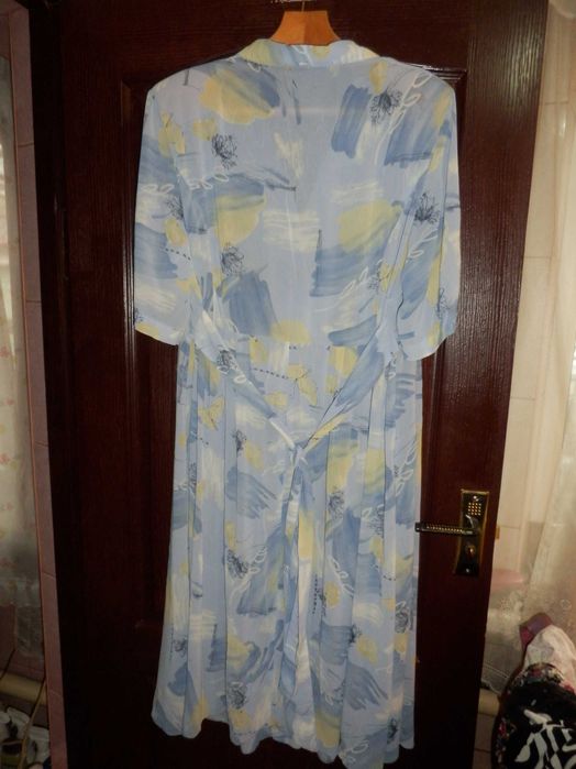 летнее платье-халат большой размер