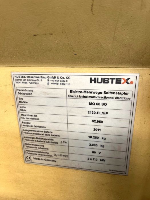 HUBTEX MQ60 Wózek widłowy