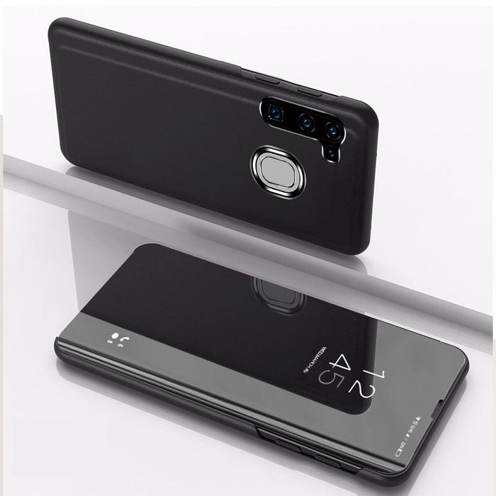 Etui Z Klapką Clear View Case Do Samsung Galaxy A21S Czarny