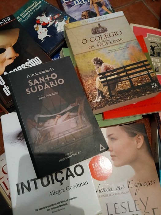 Livros romances, policiais, juvenis