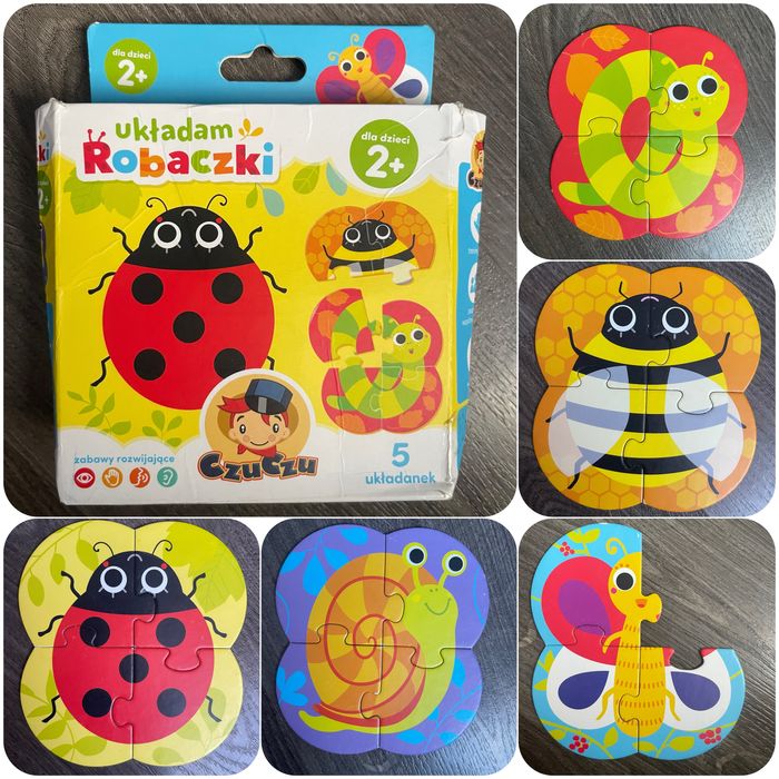 Пазли Trefy для наймолодших 2+ звірі комахи домашні тварини