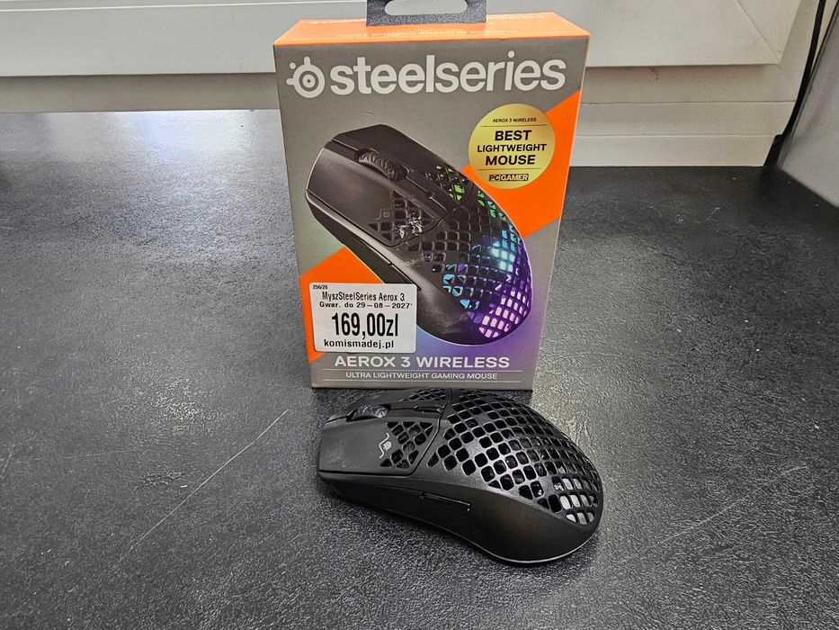 Mysz Gamingowa SteelSeries Aerox 3 Wireless * Gwarancja * Komis Madej