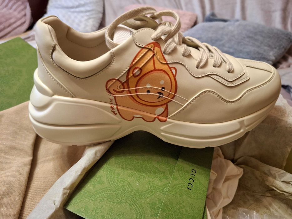 Gucci Apollo Leather Sneaker R.S in Ivory BWB 11.5 Gucci