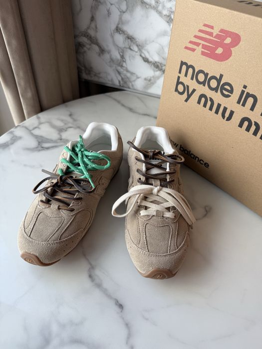Trampki Miu Miu New Balance beige