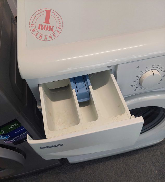 ROK GWARANCJA Pralka Beko WML 15106P SLIM 1000 obr. Pranie SZYBKIE 30