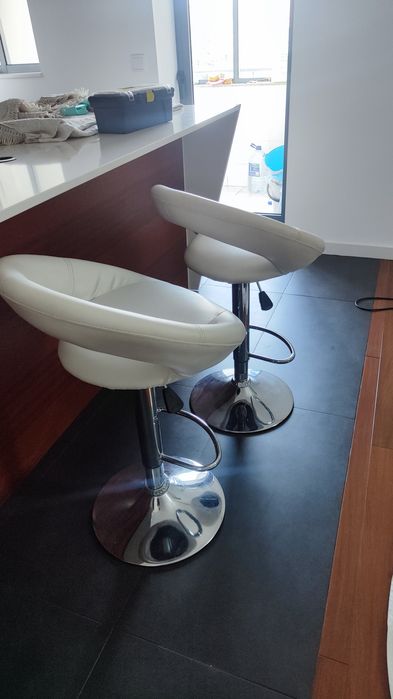 Conjunto de cadeiras rotativas de cozinha