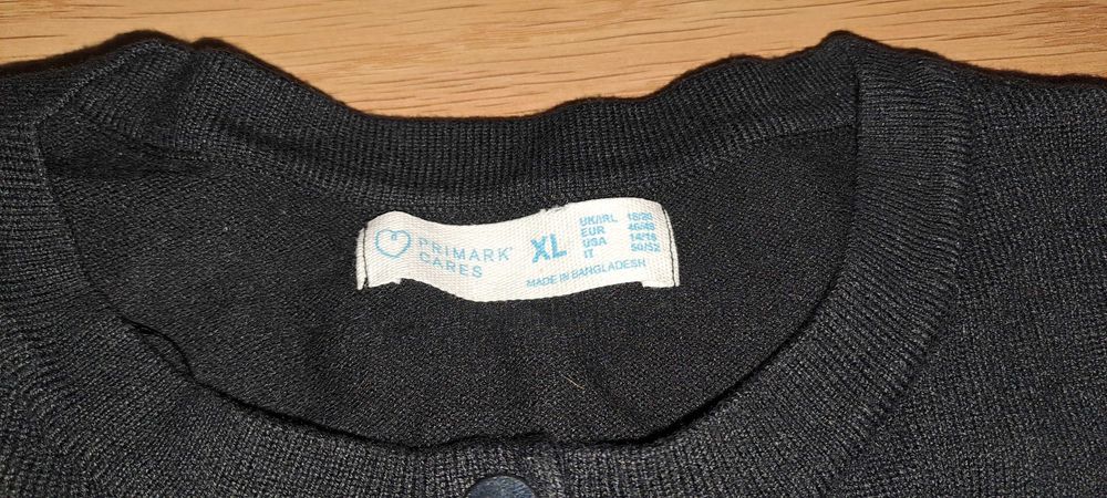 Casaco de manga comprida - Preto (Novo): Tam XL