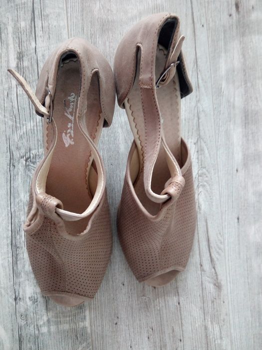 Buty (półbuty/sandały) skóra stan bdb