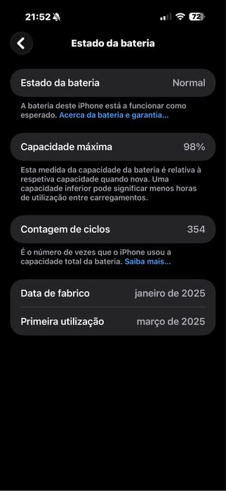 Iphone 16 pro max 256gb com fatura e garantia ate março 2028