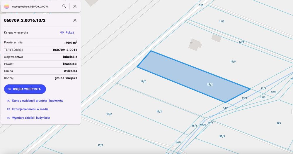 Sprzedam działkę Zdrapy powiat Kraśnik o pow. 3400 m2