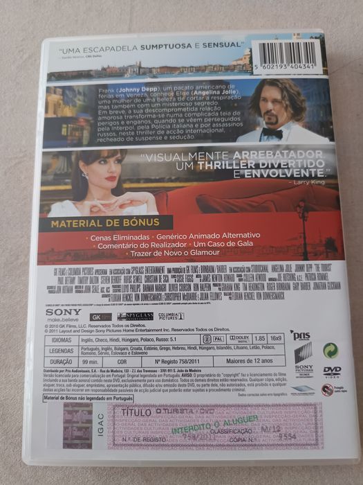 DVD o turista       .