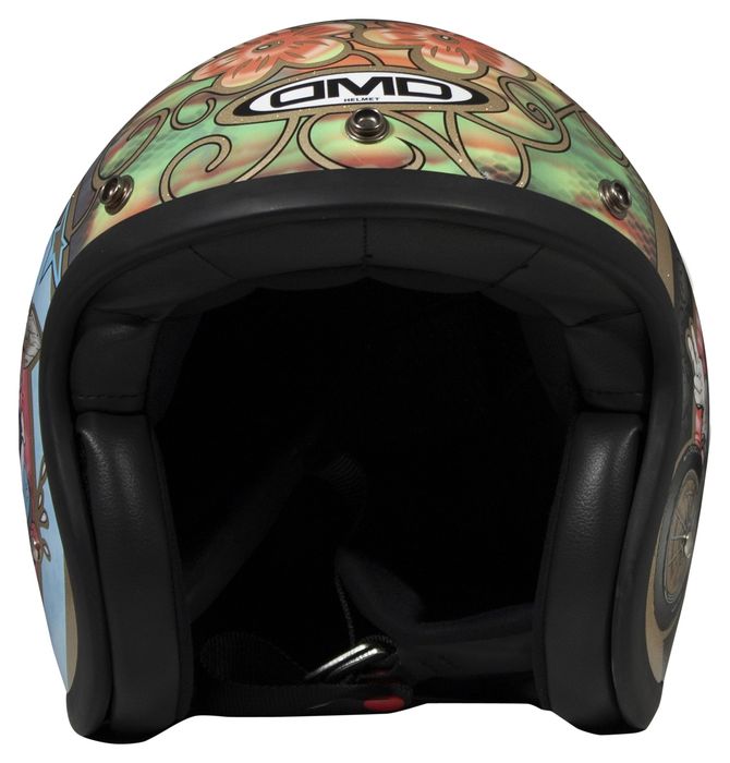 Capacete jet retro DMD Woodstock