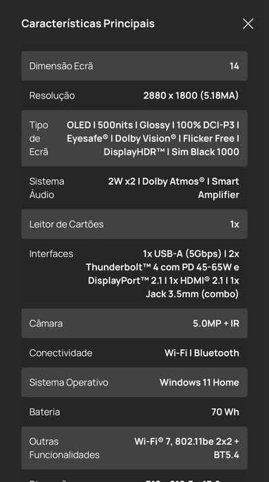 Computador Portátil Lenovo Yoga Slim 7 83JX00F9PG | OLED 14" | Ultra 7 258V | 32GB | 1TB SSD