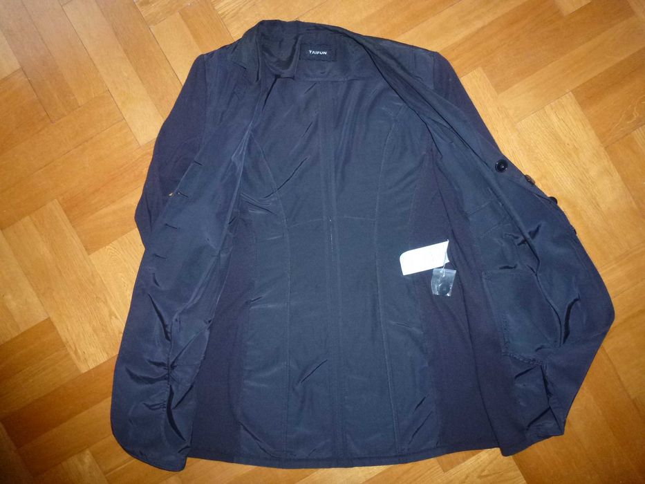 Kurtka tunika czarna TAIFUN cienka roz.L/XL