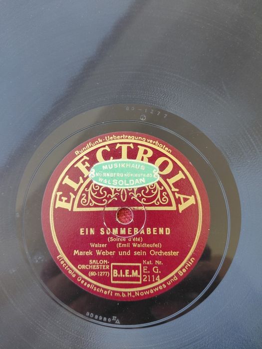 Lote 14 Discos 78 RPM Antigos – Música Clássica, Ópera e Salão Alemão (Anos 30/40)
