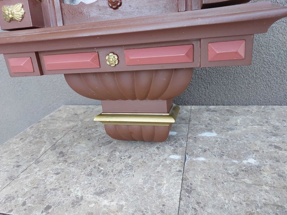 S082 Skrzynia duża obudowa zegara żyłkowego linkowego szafka witrynka