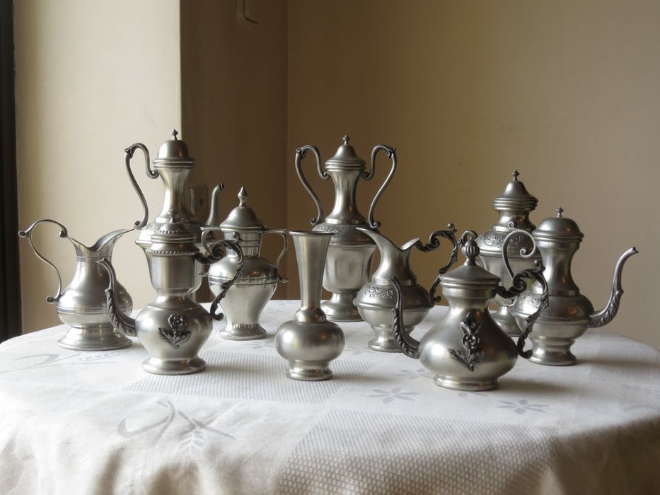 Peças em estanho 95% e 97%